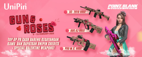 Gun and Roses – Top Up Bareng Kesayangan Kamu di Bulan Valentine dan Raih UniPin Credits + Special Valentine Weapons!